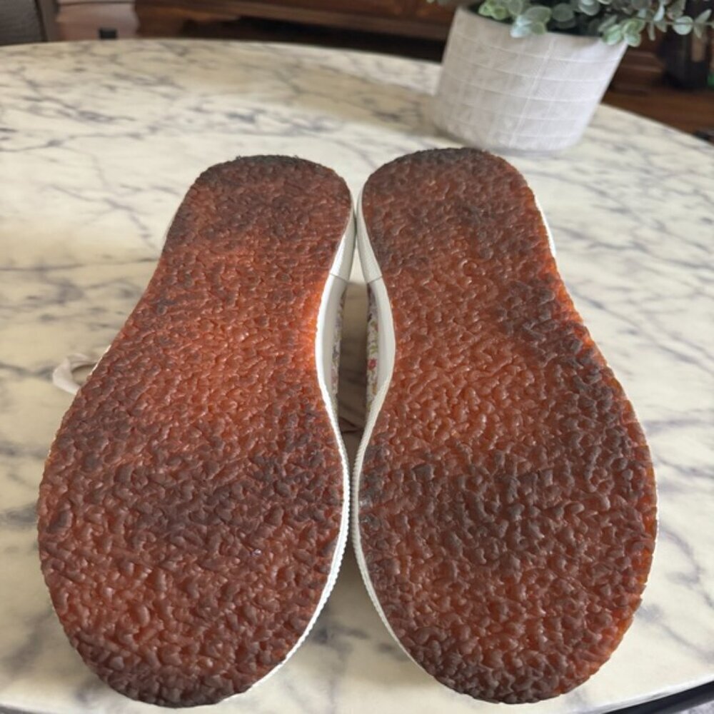 Superga X Loveshackfancy Floral High Top Canvas Sneakers Size US 9 - Picture 7 of 9